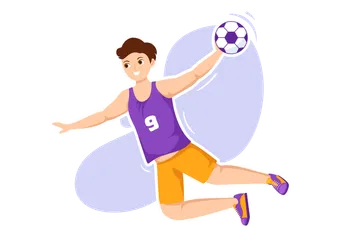 Handball Illustration Pack