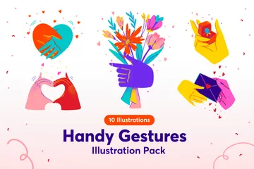 Handy Gestures Illustration Pack
