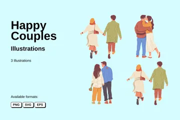 Happy Couples Illustration Pack