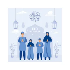 Happy Eid Al-fitr Illustration Pack