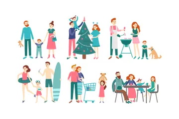 Happy Families Illustration Pack