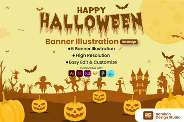 Happy Halloween 2 Illustration Pack