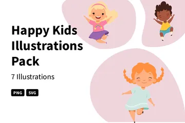 Happy Kids Illustration Pack
