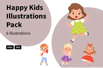 Happy Kids Illustration Pack