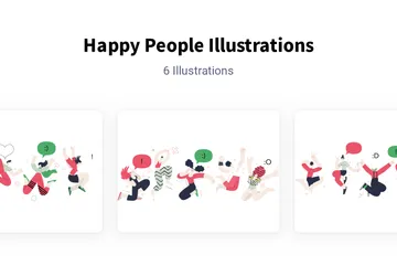 Happy People Illustration Pack