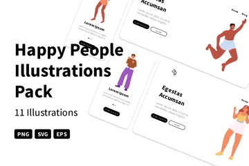 Happy People Illustration Pack