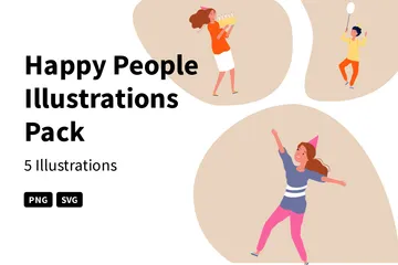 Happy People Illustration Pack