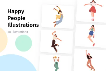 Happy People Illustration Pack