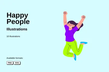 Happy People Illustration Pack