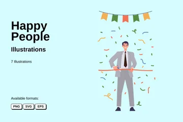 Happy People Illustration Pack