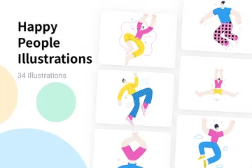 Happy People Illustration Pack