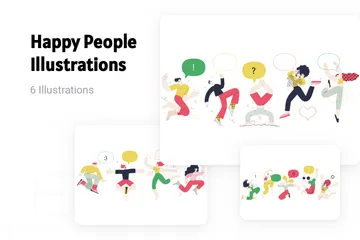 Happy People Illustration Pack