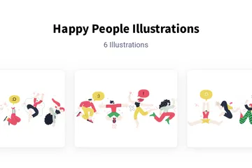 Happy People Illustration Pack