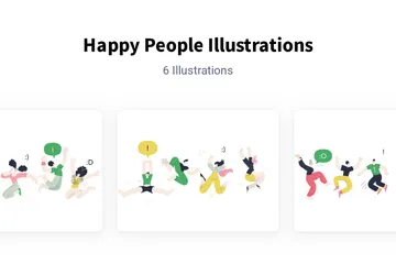 Happy People Illustration Pack