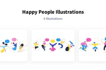 Happy People Illustration Pack