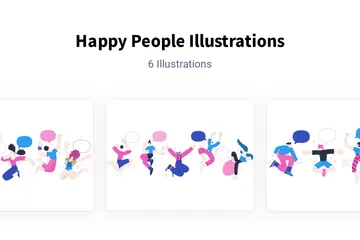 Happy People Illustration Pack