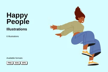 Happy People Illustration Pack