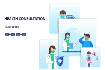 Health Consultation Illustration Pack
