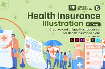 Health Insurance 2 Illustration Pack