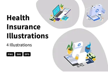Health Insurance Illustration Pack