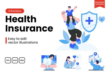 Health Insurance Illustration Pack