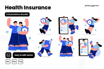 Health Insurance Illustration Pack