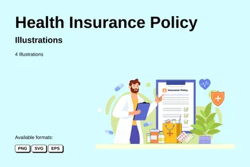 Health Insurance Policy Illustration Pack