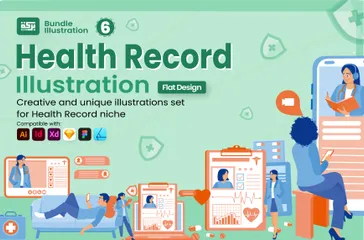 Health Record Illustration Pack