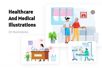 Free Healthcare And Medical Illustration Pack
