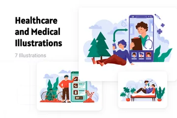 Healthcare And Medical Illustration Pack