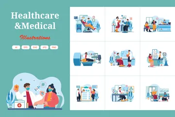 Healthcare And Medical Illustration Pack