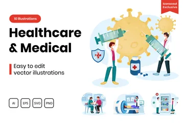 Healthcare And Medical Illustration Pack