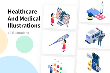 Healthcare And Medical Illustration Pack