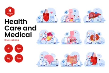 Healthcare And Medical Illustration Pack