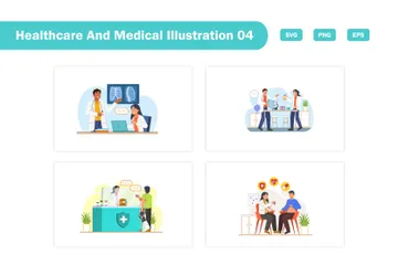 Healthcare And Medicine Illustration Pack
