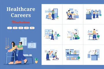 Healthcare Careers Illustration Pack