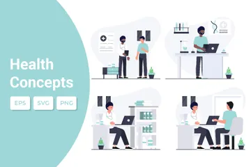 Healthcare Concepts Illustration Pack