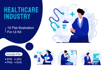 Healthcare Industry Illustration Pack