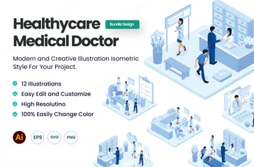 Healthcare Medical Doctor Illustration Pack