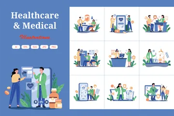 Healthcare & Medical Illustration Pack