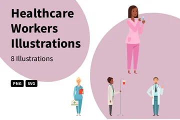 Healthcare Workers Illustration Pack