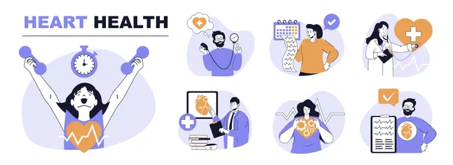 Heart Health Illustration Pack