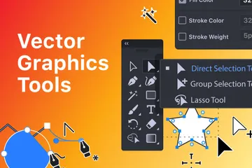 Herramientas de gráficos vectoriales Paquete de Ilustraciones