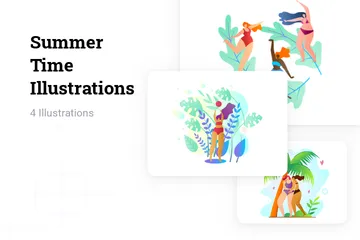 Heure d'été Pack d'Illustrations