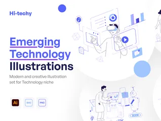 Hi-Techy Illustration Pack