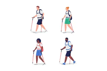 Hikers Illustration Pack