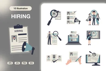 Hiring Illustration Pack