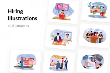 Hiring Illustration Pack