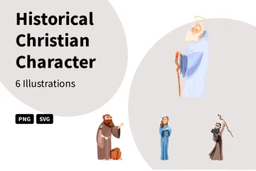 Historical Christian Character Illustration Pack