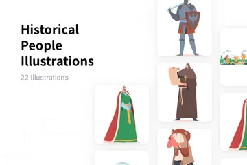 Historical People Illustration Pack